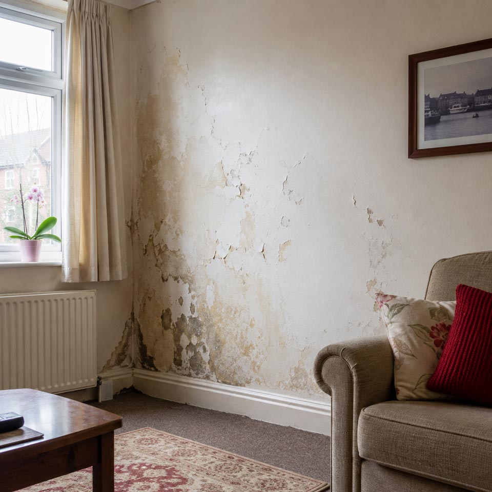 Finding the underlying cause of damp and mould
